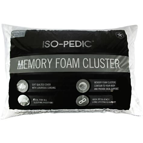 Iso Pedic Memory Foam Cluster Bed Pillow